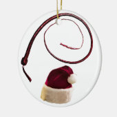 SANTA WHIP KERAMISCH ORNAMENT (Links)