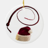 SANTA WHIP KERAMISCH ORNAMENT (Achterkant)