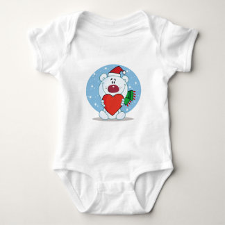 Santa White Beer met hart Romper