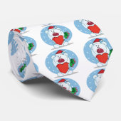 Santa White Beer met hart Stropdas (Opgerold)