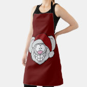 Santa White Christmas Mouse Screwball Graphics Schort (Insitu)