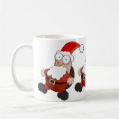 Santa White Coffee Mok (Links)