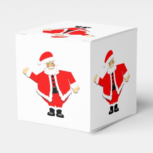 Santa White Favor Box Bedankdoosjes (Voorkant Zijde)