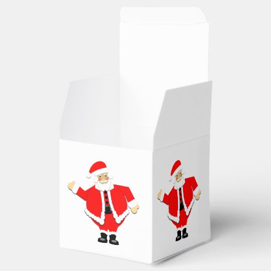 Santa White Favor Box Bedankdoosjes (Geopend)