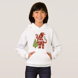 SANTA WHITE HOODIE - VROUWEN/KINDER