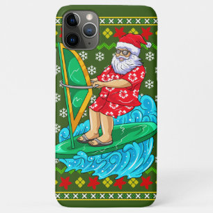 Santa Wind Surf Mele Kalikimaka Case-Mate iPhone Case