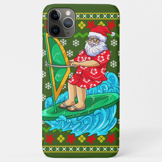 Santa Wind Surf Mele Kalikimaka Case-Mate iPhone Case (Achterkant)