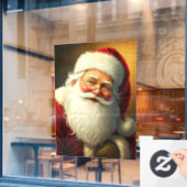 Santa Window Cling Raamsticker (Cafe Raam)