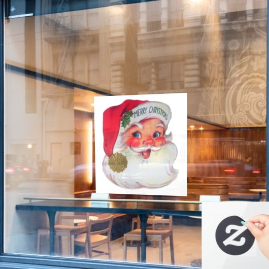 Santa Window Cling Raamsticker (Cafe Raam)