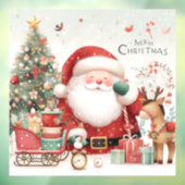 Santa Window Cling Raamsticker (Vel 3)