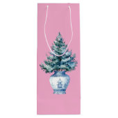 Santa Wine Gift Bag Wijn Cadeautas (Achterkant)