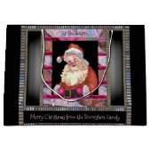 Santa Wink Elegant Kerstmis groot Groot Cadeauzakje (Voorkant)
