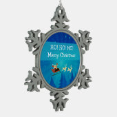 Santa Winter Scene Holiday Ornament (Links)