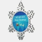 Santa Winter Scene Holiday Ornament (Rechts)