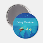 Santa Winter Scene Magnet (Voorkant / Achterkant)