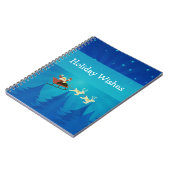 Santa Winter Scene Notitieboek (Linkerzijde)
