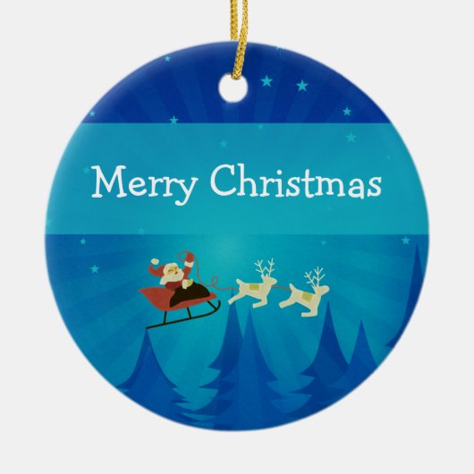 Santa Winter Scene Ornament (Voorkant)