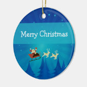 Santa Winter Scene Ornament (Links)
