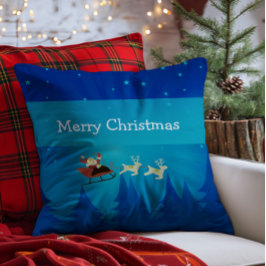 Santa Winter Scene Pillow Kussen