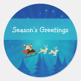 Santa Winter Scene Stickers