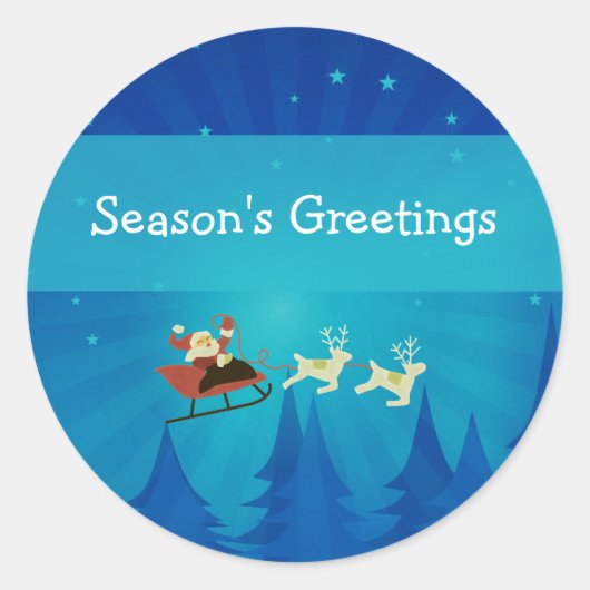 Santa Winter Scene Stickers (Voorkant)