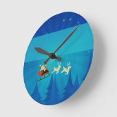 Santa Winter Scene Wall klok (Hoek)
