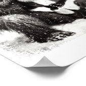 Santa With Bigfoot Christmas Lights Funny Sasquatc Poster (Hoek)