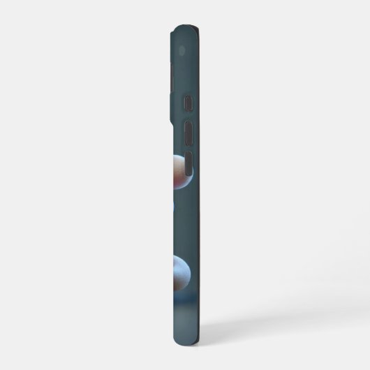 Santa with Double Snow Globe, Christmas, Author Na iPhone 16 Hoesje (Linkerkant)