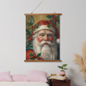Santa With Mistletoe Hangend Wandkleed (Slaapkamer)