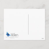 Santa witte baard en snor rood wit briefkaart (Achterkant)