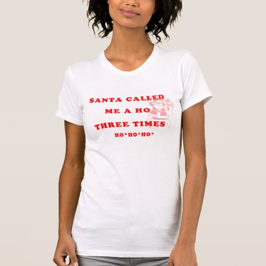 Santa Women's Jersey T-Shirt (Voorkant)