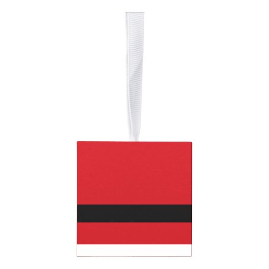 Santa Wooden Cube Christmas Ornament (Rechts)