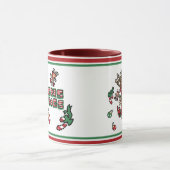 Santa Woody en zijn rendierkerstCartoon Mok (Midden)