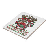 Santa Woody en zijn rendierkerstCartoon Tegeltje (Zijkant)