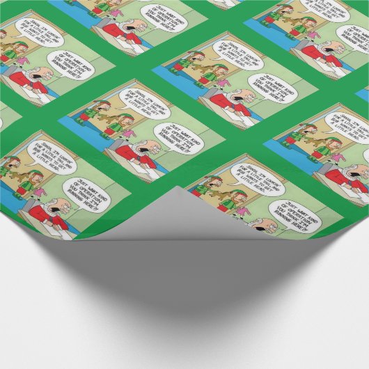 Santa Workshop-bewerking Cadeaupapier (Hoek)