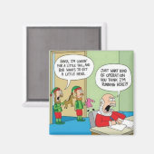 Santa Workshop-bewerking Magneet (Voorkant / Achterkant)