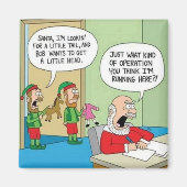 Santa Workshop-bewerking Magneet (Voorkant)