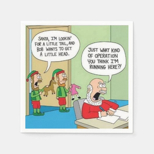 Santa Workshop-bewerking Servet (Voorkant)