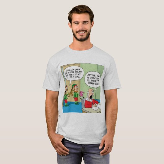 Santa Workshop-bewerking T-shirt (Voorkant volledig)