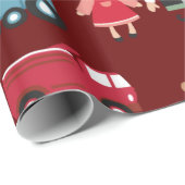 Santa Workshop-speelgoed Elves kerstpapier Cadeaupapier (Rol Hoek)