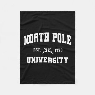 Santa Workshop van de Kerstuniversiteit Noordpool  Fleece Deken