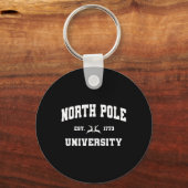 Santa Workshop van de Kerstuniversiteit Noordpool Sleutelhanger (Voorkant)