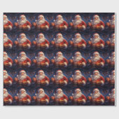 Santa Wrapping Paper Cadeaupapier (Vlak)
