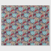 Santa Wrapping Paper Cadeaupapier (Vlak)