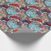 Santa Wrapping Paper Cadeaupapier (Hoek)
