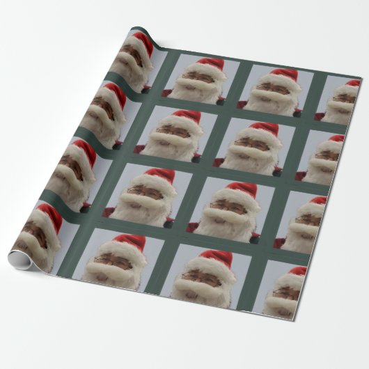 Santa Wrapping Paper Cadeaupapier (Uitgerold)