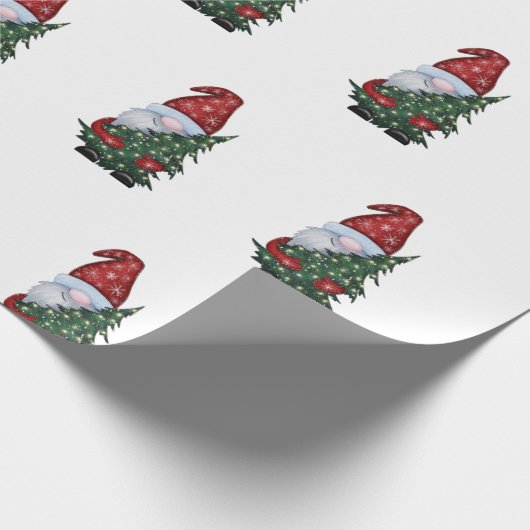 Santa Wrapping Paper Cadeaupapier (Hoek)