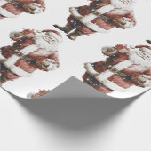 Santa Wrapping Paper Cadeaupapier (Hoek)