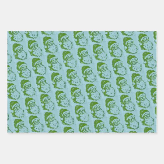 Santa Wrapping Set Inpakpapier Vel (Voorkant)