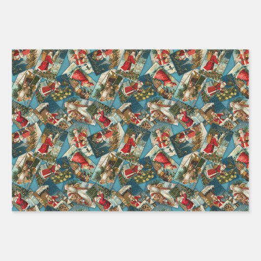  Santa Wrapping Sheets Inpakpapier Vel (Voorkant)